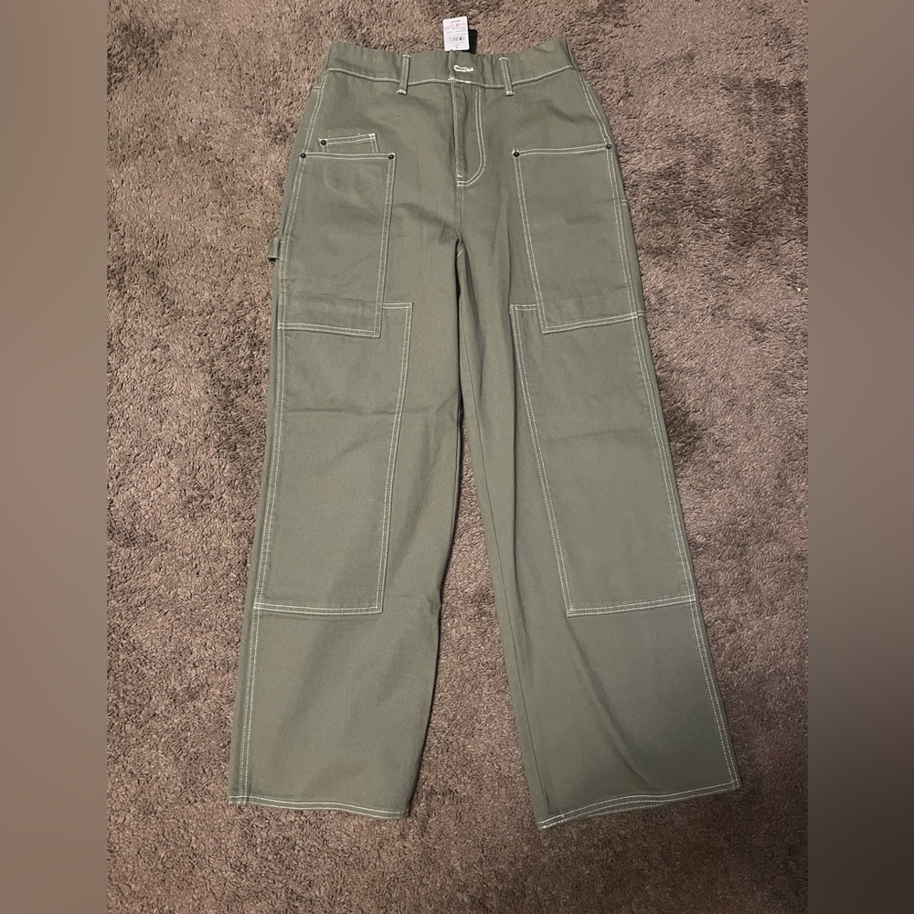 Windsor Olive Green Size L, Oversized Cargo Pants